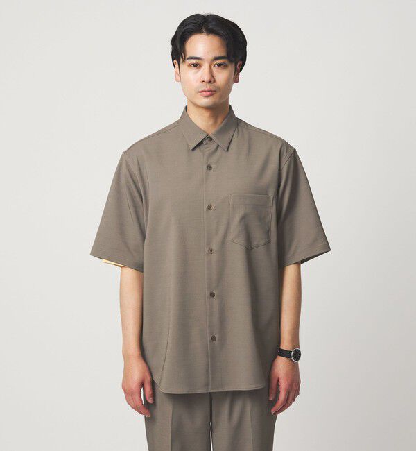 UNITED ARROWS green label relaxing「ポリエステル ドビー ジャストルーズ 半袖 シャツ -接触冷感・吸水速乾・ストレッチ-」|シャツ・ブラウス|