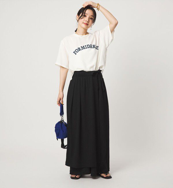 UNITED ARROWS green label relaxing「【WEB限定】＜at ease＞ジョーゼット プリント カットソー  吸水速乾」|Tシャツ・カットソー|