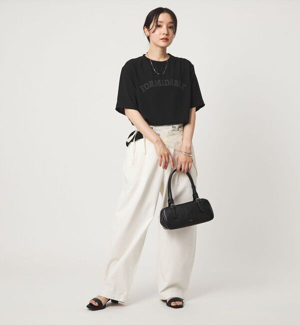 UNITED ARROWS green label relaxing「【WEB限定】＜at ease＞ジョーゼット プリント カットソー  吸水速乾」|Tシャツ・カットソー|
