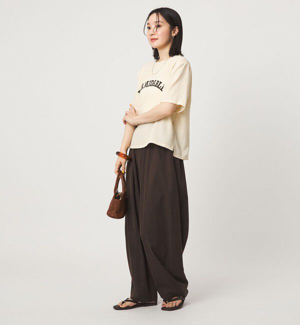 UNITED ARROWS green label relaxing「【WEB限定】＜at ease＞ジョーゼット プリント カットソー  吸水速乾」|Tシャツ・カットソー|