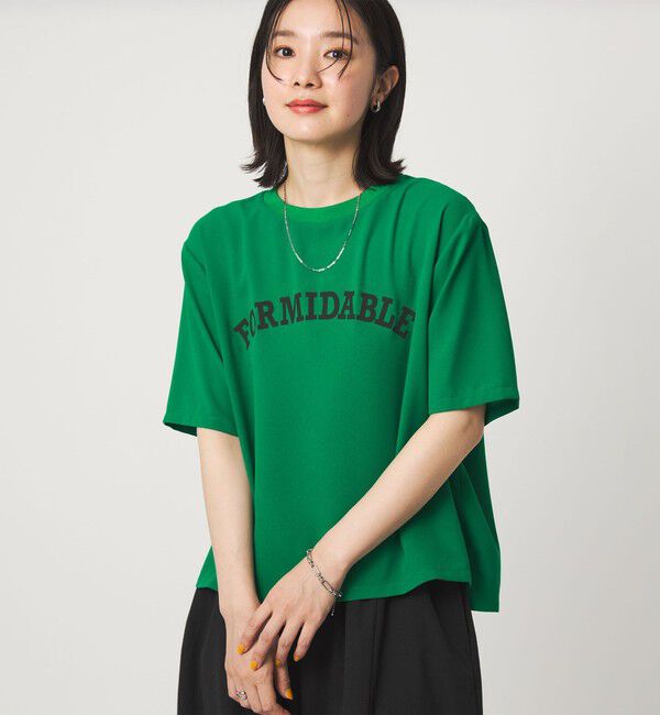 UNITED ARROWS green label relaxing「【WEB限定】＜at ease＞ジョーゼット プリント カットソー  吸水速乾」|Tシャツ・カットソー|