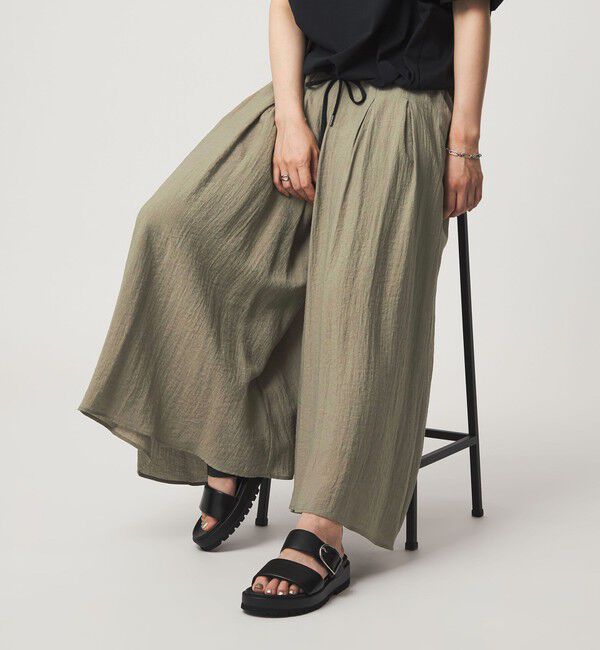 UNITED ARROWS green label relaxing「【WEB限定】＜at ease＞ボイル キュロット パンツ」|キュロット|