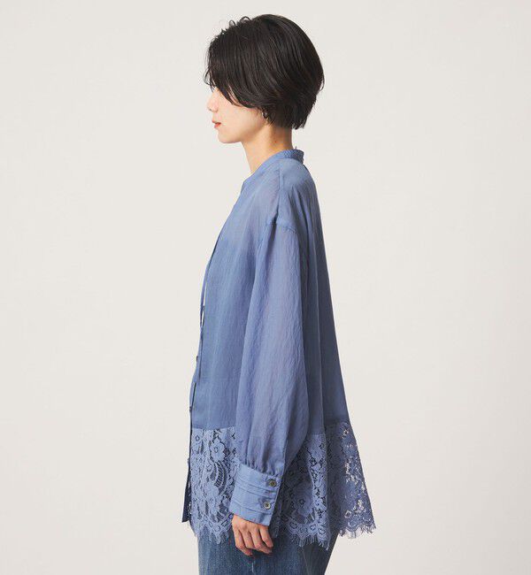 UNITED ARROWS green label relaxing「【結論シリーズ】ミルフィーユレースブラウス」|シャツ・ブラウス|
