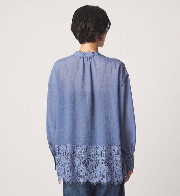 UNITED ARROWS green label relaxing「【結論シリーズ】ミルフィーユレースブラウス」|シャツ・ブラウス|