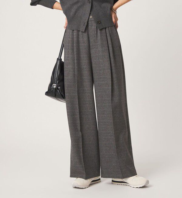 UNITED ARROWS green label relaxing「ニーハイワイドパンツ マシンウォッシャブル ストレッチ 帯電防止」|その他|