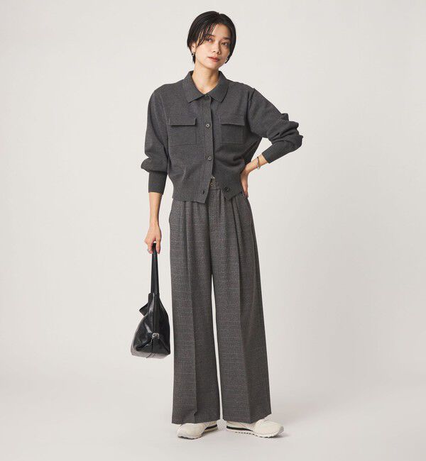 UNITED ARROWS green label relaxing「ニーハイワイドパンツ マシンウォッシャブル ストレッチ 帯電防止」|その他|