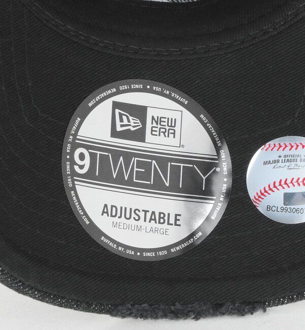 UNITED ARROWS green label relaxing「【別注】＜NEW ERA＞9TWENTY ダメージ デニム LA キャップ ブラック」|キャップ・キャスケット|