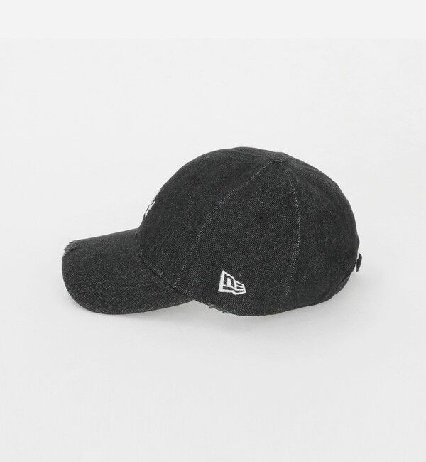 UNITED ARROWS green label relaxing「【別注】＜NEW ERA＞9TWENTY ダメージ デニム LA キャップ ブラック」|キャップ・キャスケット|