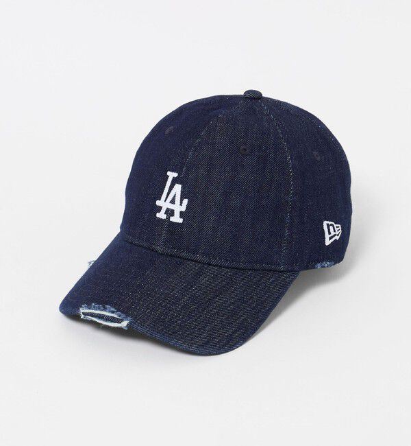 UNITED ARROWS green label relaxing「【別注】＜NEW ERA＞9TWENTY ダメージ デニム LA キャップ ネイビー」|キャップ・キャスケット|