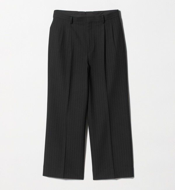 BEAUTY&YOUTH UNITED ARROWS「ダブル T/R 2プリーツ ボリューム スラックス NO.9 ウォッシャブル」|チノ|