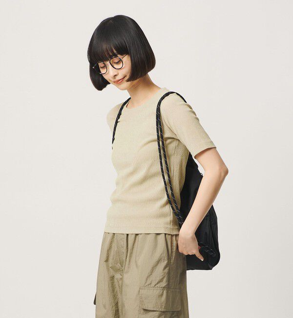 BEAUTY&YOUTH UNITED ARROWS「シャーリング コンパクト ボーダー Tシャツ」|Tシャツ・カットソー|BEIGE