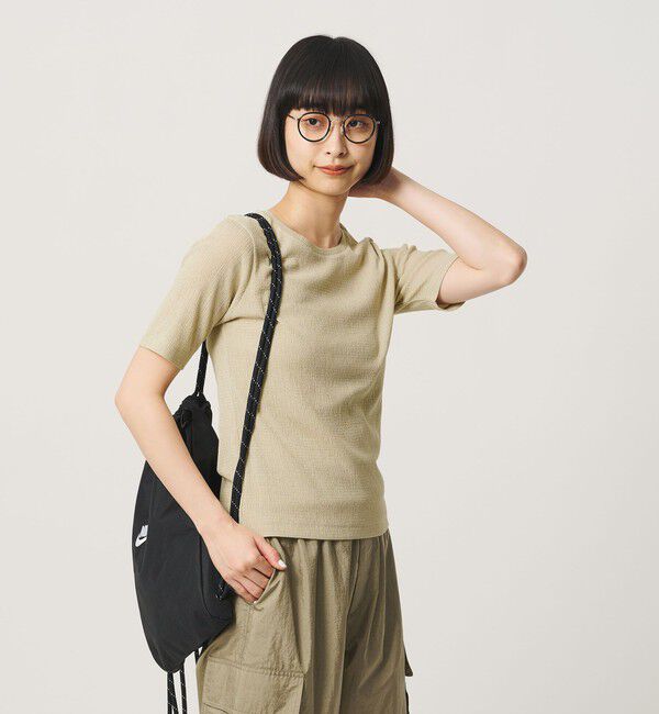 BEAUTY&YOUTH UNITED ARROWS「シャーリング コンパクト ボーダー Tシャツ」|Tシャツ・カットソー|