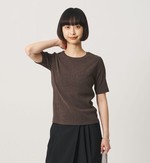 BEAUTY&YOUTH UNITED ARROWS「シャーリング コンパクト ボーダー Tシャツ」|Tシャツ・カットソー|