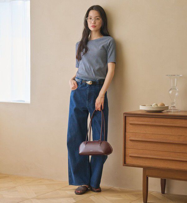 BEAUTY&YOUTH UNITED ARROWS「シャーリング コンパクト ボーダー Tシャツ」|Tシャツ・カットソー|