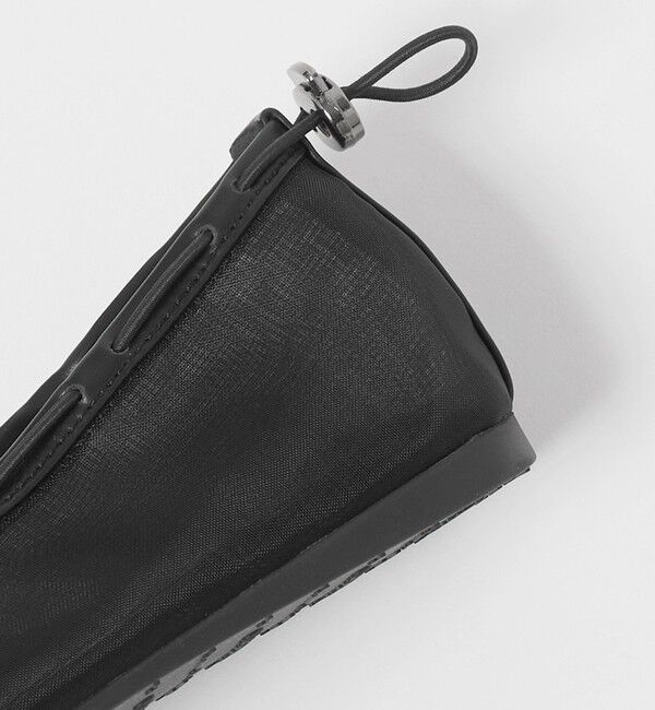 BEAUTY&YOUTH UNITED ARROWS「【別注】＜PAES＞メッシュ ストリング フラットシューズ/ブラック」|バレエシューズ|