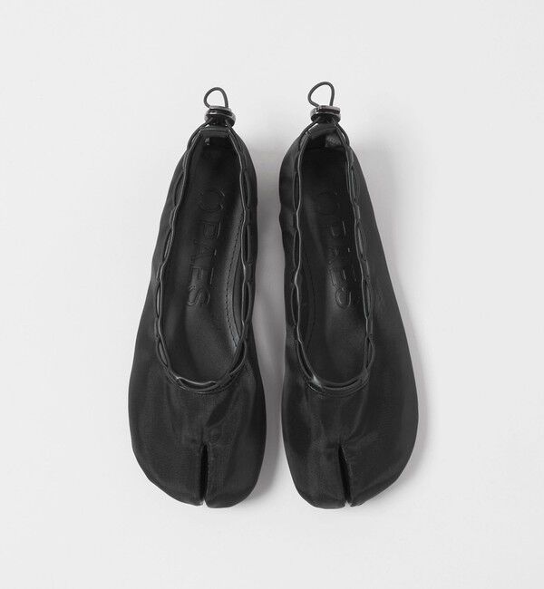 BEAUTY&YOUTH UNITED ARROWS「【別注】＜PAES＞メッシュ ストリング フラットシューズ/ブラック」|バレエシューズ|