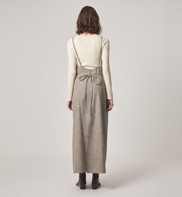 STEVEN ALAN「＜Steven Alan＞ヘリンボーン ツイードライク エプロン ワンピース」|ワンピース|