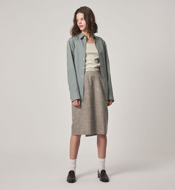 STEVEN ALAN「＜Steven Alan＞コットン ミニ チェック シャツ」|シャツ・ブラウス|