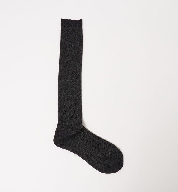STEVEN ALAN「＜Steven Alan＞グリッター ハイ ソックス」|ソックス|BLACK
