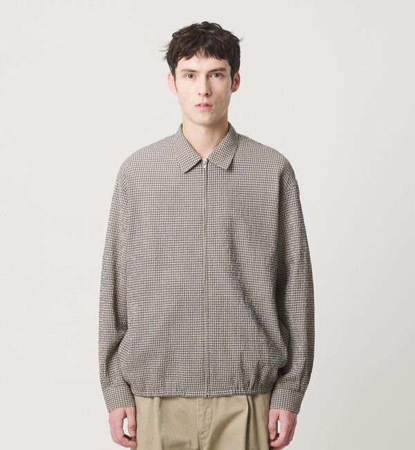 BEAUTY&YOUTH UNITED ARROWS「アーバン サッカー チェック ジップ シャツ」|シャツ・ブラウス|