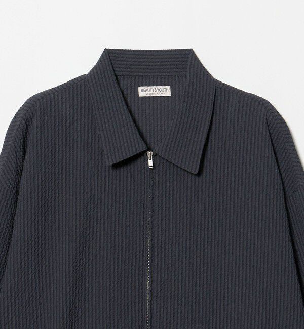 BEAUTY&YOUTH UNITED ARROWS「アーバン サッカー チェック ジップ シャツ」|シャツ・ブラウス|