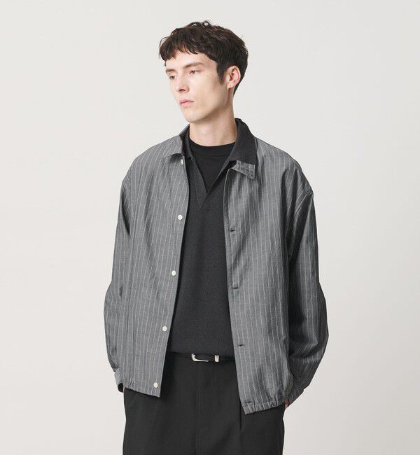 BEAUTY&YOUTH UNITED ARROWS「ボイル シアー ピンストライプ シャツ」|シャツ・ブラウス|DK.GRAY