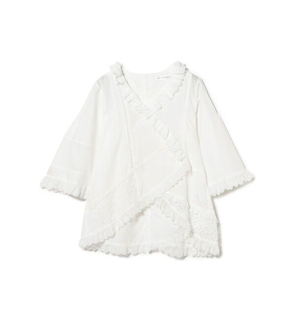 BEAMSBOY「【別注】TORI-TO / パッチワーク プルオーバー」|シャツ・ブラウス|WHITE