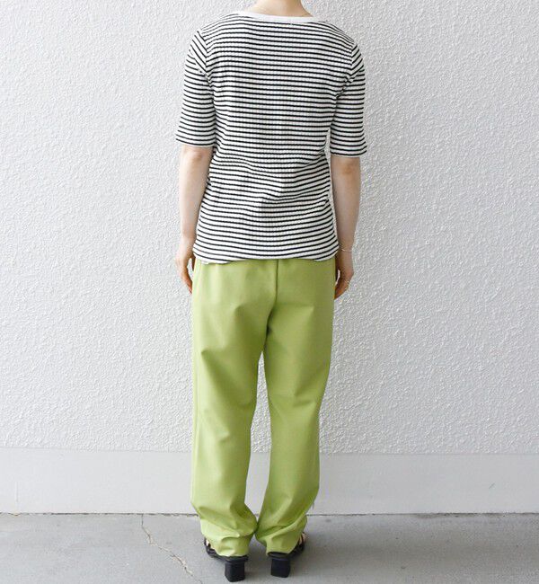SHIPS any「【WEB限定】SHIPS any:〈洗濯機可能〉テレコ リブ ハーフスリーブ TEE」|Tシャツ・カットソー|