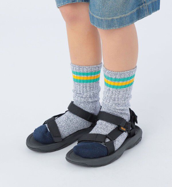 SHIPS KIDS「SHIPS KIDS:3P ライン ソックス」|ソックス|