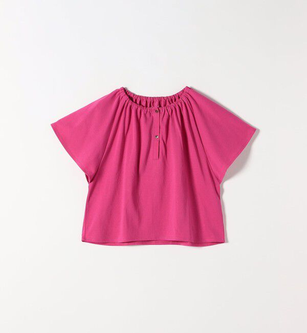 SHIPS any「SHIPS any:〈UVカット/接触冷感/吸水速乾/洗濯機可能〉USAコットン フレア TEE」|Tシャツ・カットソー|