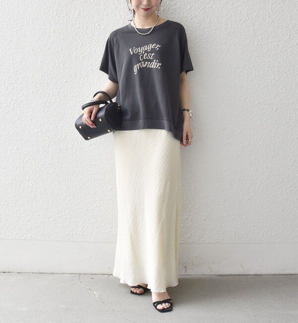 SHIPS any「SHIPS any:〈洗濯機可能〉シアー 裏毛 ロゴ TEE」|Tシャツ・カットソー|