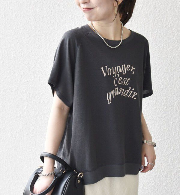 SHIPS any「SHIPS any:〈洗濯機可能〉シアー 裏毛 ロゴ TEE」|Tシャツ・カットソー|