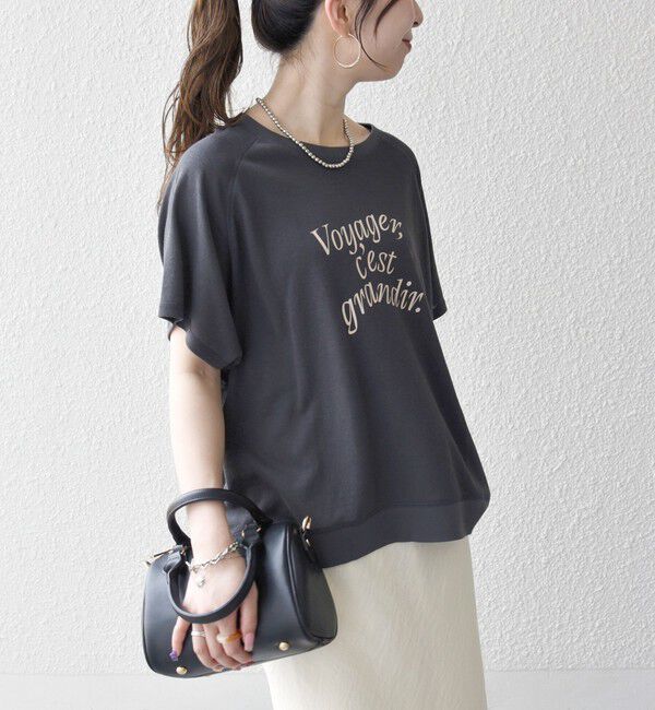 SHIPS any「SHIPS any:〈洗濯機可能〉シアー 裏毛 ロゴ TEE」|Tシャツ・カットソー|