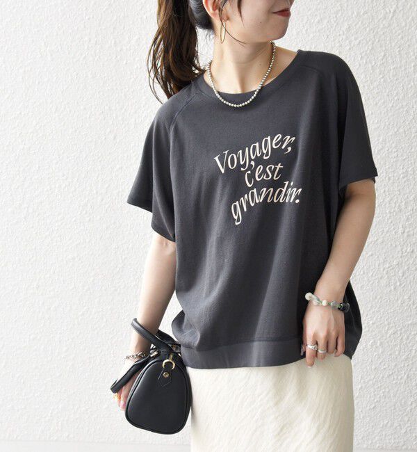 SHIPS any「SHIPS any:〈洗濯機可能〉シアー 裏毛 ロゴ TEE」|Tシャツ・カットソー|
