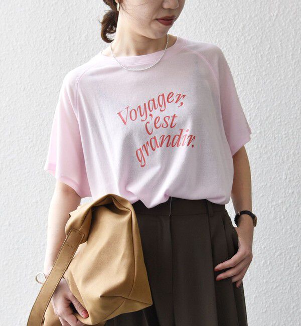 SHIPS any「SHIPS any:〈洗濯機可能〉シアー 裏毛 ロゴ TEE」|Tシャツ・カットソー|