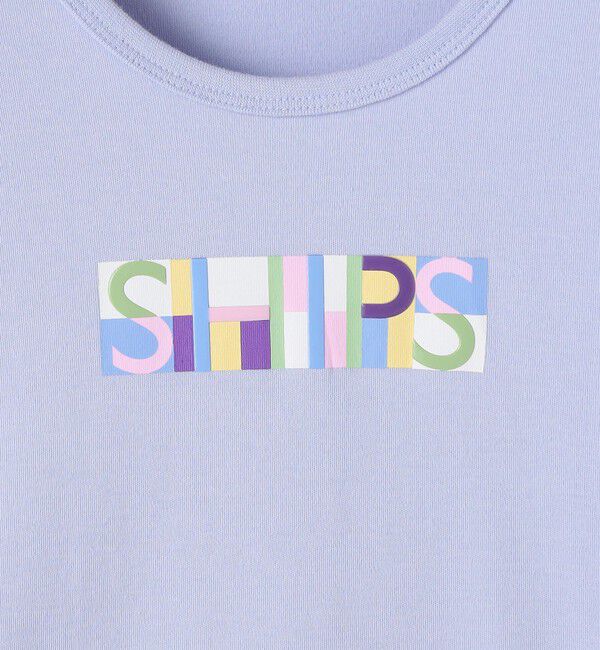 SHIPS KIDS「SHIPS KIDS:100～130cm /ブロックフォント ロゴ Tシャツ」|Tシャツ・カットソー|