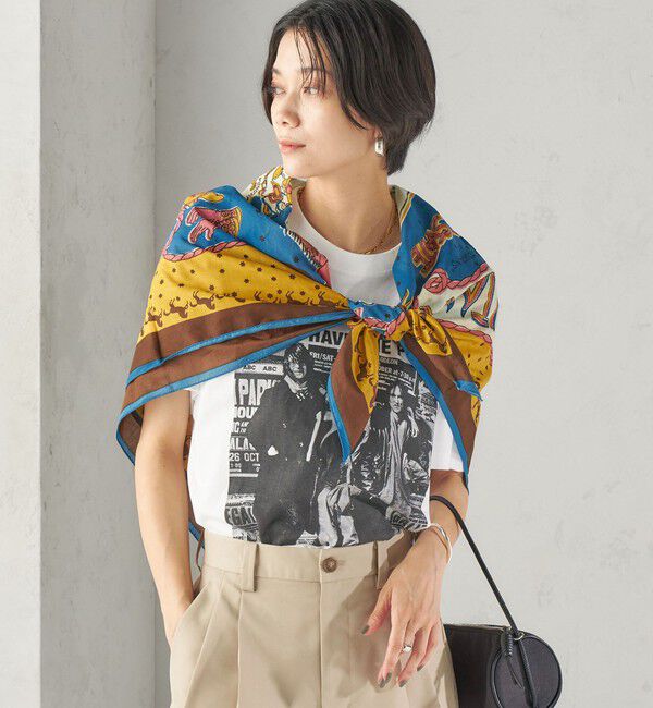 SHIPS for women「【一部SHIPS別注】BINDU: スカーフ 100&times;100」|バンダナ・スカーフ|