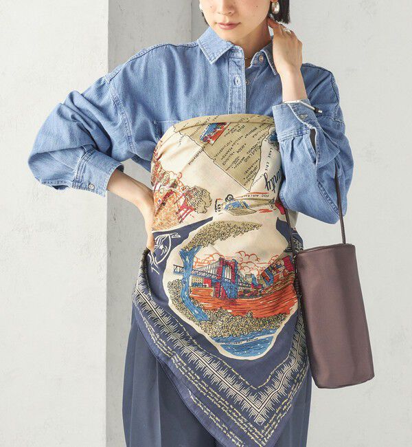 SHIPS for women「【一部SHIPS別注】BINDU: スカーフ 100&times;100」|バンダナ・スカーフ|