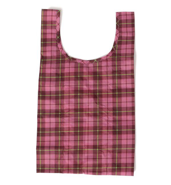 SHIPS Days「BAGGU: ベイビー タータン チェック」|エコバッグ|ピンク系