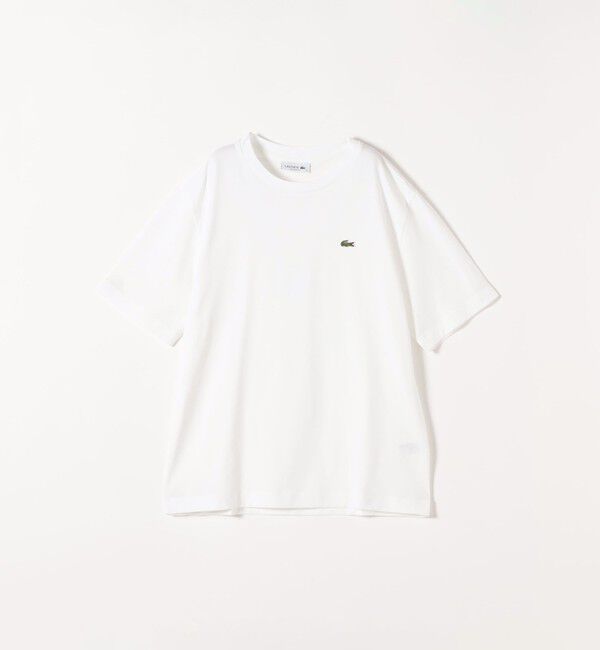 SHIPS any「LACOSTE:〈洗濯機可能〉ベーシック クルーネック TEE」|Tシャツ・カットソー|ホワイト