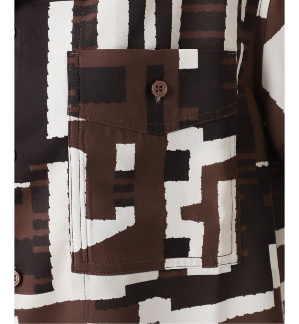 OUTDOOR PRODUCTS Usual Things「RAGモチーフプリントオープンカラーシャツ　セットアップ対応」|シャツ・ブラウス|