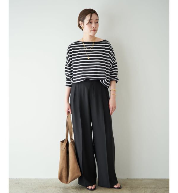 Plage「2 Tuck Elegant パンツ」|スラックス|