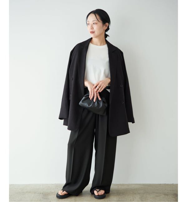 Plage「2 Tuck Elegant パンツ」|スラックス|
