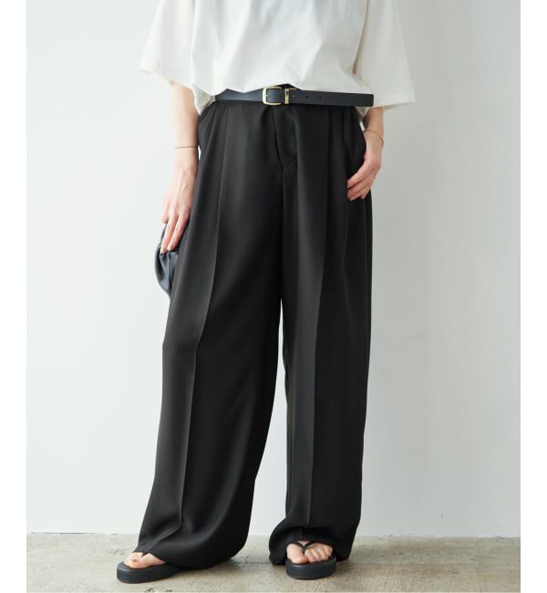 Plage「2 Tuck Elegant パンツ」|スラックス|