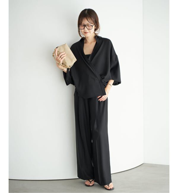 Plage「2 Tuck Elegant パンツ」|スラックス|