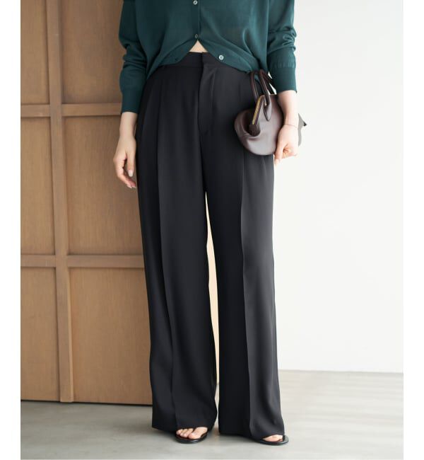 Plage「2 Tuck Elegant パンツ」|スラックス|