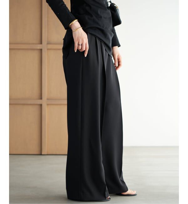 Plage「2 Tuck Elegant パンツ」|スラックス|