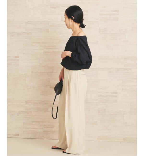 Plage「2 Tuck Elegant パンツ」|スラックス|