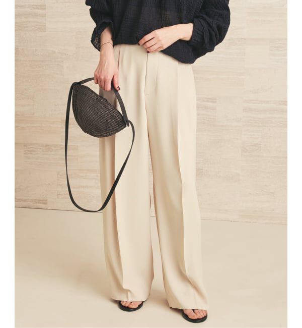 Plage「2 Tuck Elegant パンツ」|スラックス|