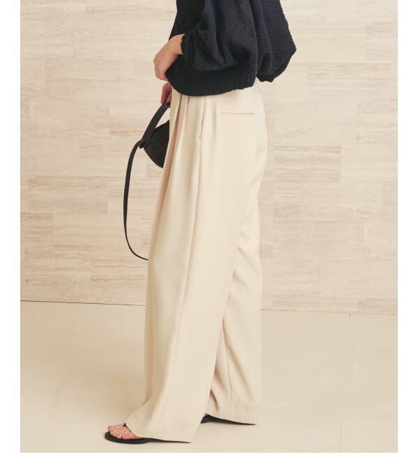 Plage「2 Tuck Elegant パンツ」|スラックス|